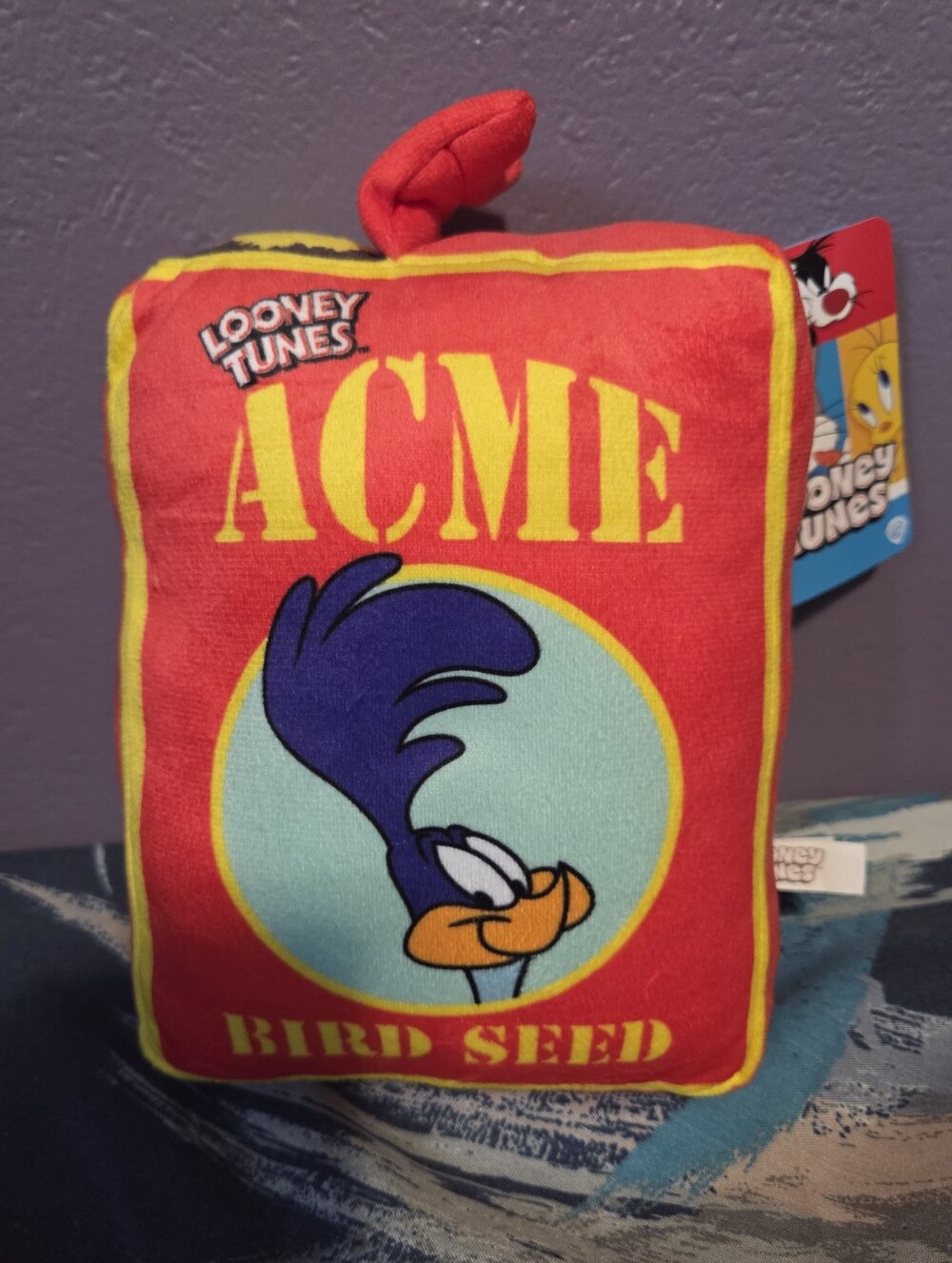 Looney Tunes ACME Toy Factory Bird Seed Plush 7.5” Road Runner